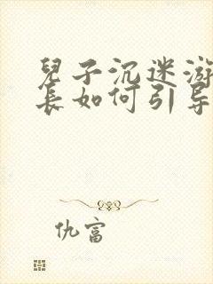 儿子沉迷游戏家长如何引导