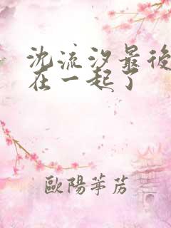 沈流汐最后和谁在一起了