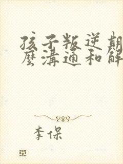 孩子叛逆期要怎么沟通和解决