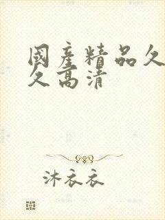 国产精品久久久久高清
