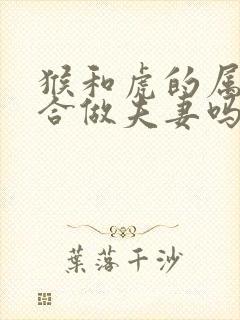 猴和虎的属相适合做夫妻吗