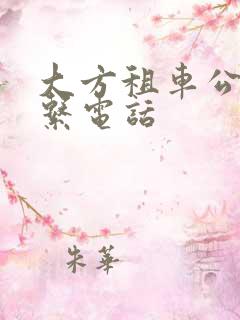 大方租车公司联系电话
