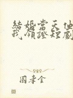 结婚当天他拉着我领证短剧