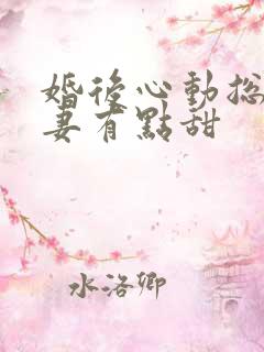 婚后心动总裁追妻有点甜