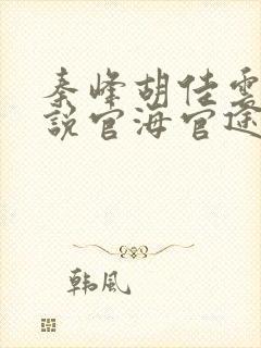 秦峰胡佳云的小说官海官途