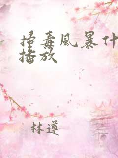 扫毒风暴什么台播放