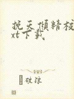 挽天倾精校版txt下载