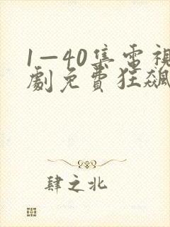 1—40集电视剧免费狂飙