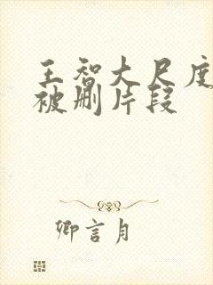 王智大尺度床戏被删片段