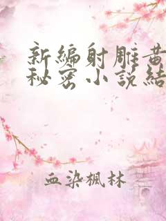 新编射雕黄蓉的秘密小说结局