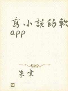 写小说的软件 app
