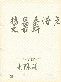 杨辰秦惜免费全文最新