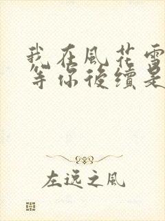 我在风花雪月里等你后续是哪本书