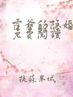 霍爷的隐婚暖妻免费阅读