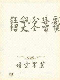 狂飙分集剧情介绍大全电视猫