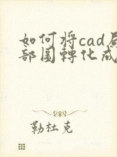 如何将cad局部图转化成pdf
