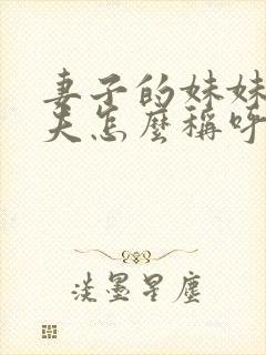 妻子的妹妹的丈夫怎么称呼