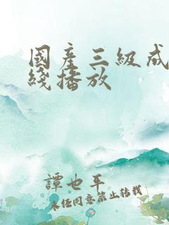 国产三级成人在线播放