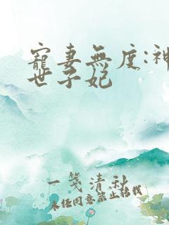 宠妻无度:神医世子妃