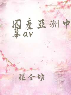 国产亚洲中文字幕av