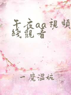 午夜aa视频在线观看