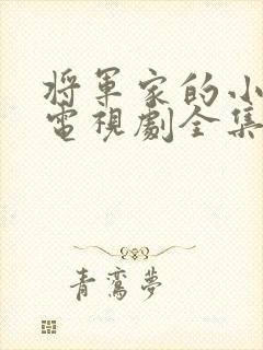 将军家的小娘子电视剧全集免费观看