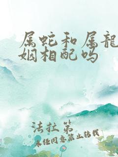 属蛇和属龙的婚姻相配吗