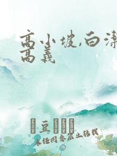 高小坡,白洁,高义
