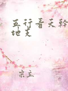 五行看天干还是地支