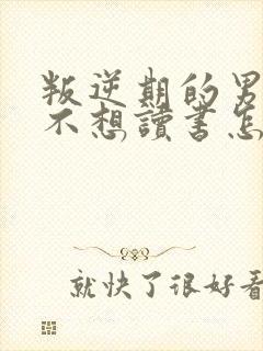 叛逆期的男孩子不想读书怎么办