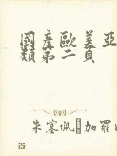 国产欧美亚洲另类第二页