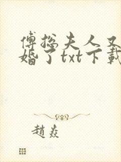傅总夫人又闹离婚了txt下载