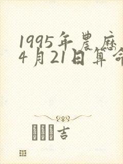 1995年农历4月21日算命