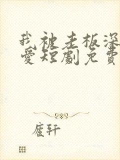 我被老板深深溺爱短剧免费观看