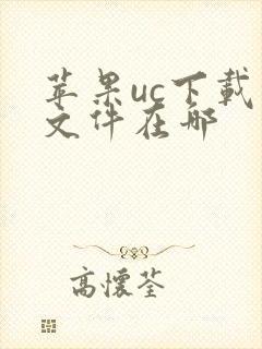 苹果uc下载的文件在哪