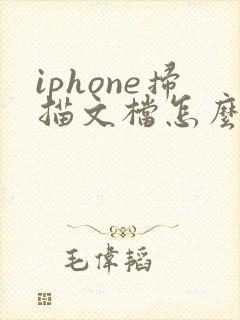iphone扫描文档怎么转pdf