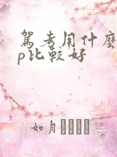 驾考用什么app比较好