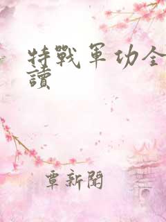 特战军功全本阅读