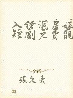 入错洞房嫁对郎短剧免费观看