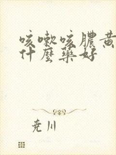 咳嗽咳脓黄痰吃什么药好