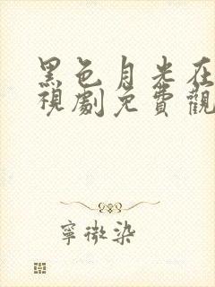 黑色月光在线电视剧免费观看