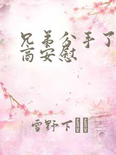 兄弟分手了高情商安慰