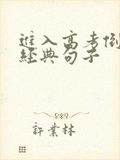 进入高考倒计时经典句子