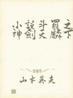 小说斗罗之灵珠神剑天麟下载全文
