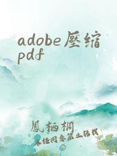 adobe压缩pdf