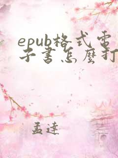 epub格式电子书怎么打开