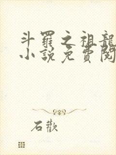 斗罗之祖龙传说小说免费阅读