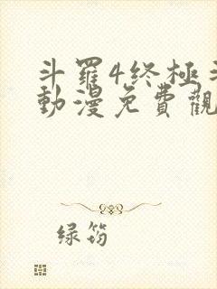 斗罗4终极斗罗动漫免费观看