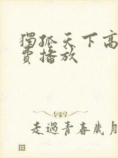 独孤天下高清免费播放