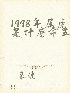 1998年属虎是什么命五行属什么